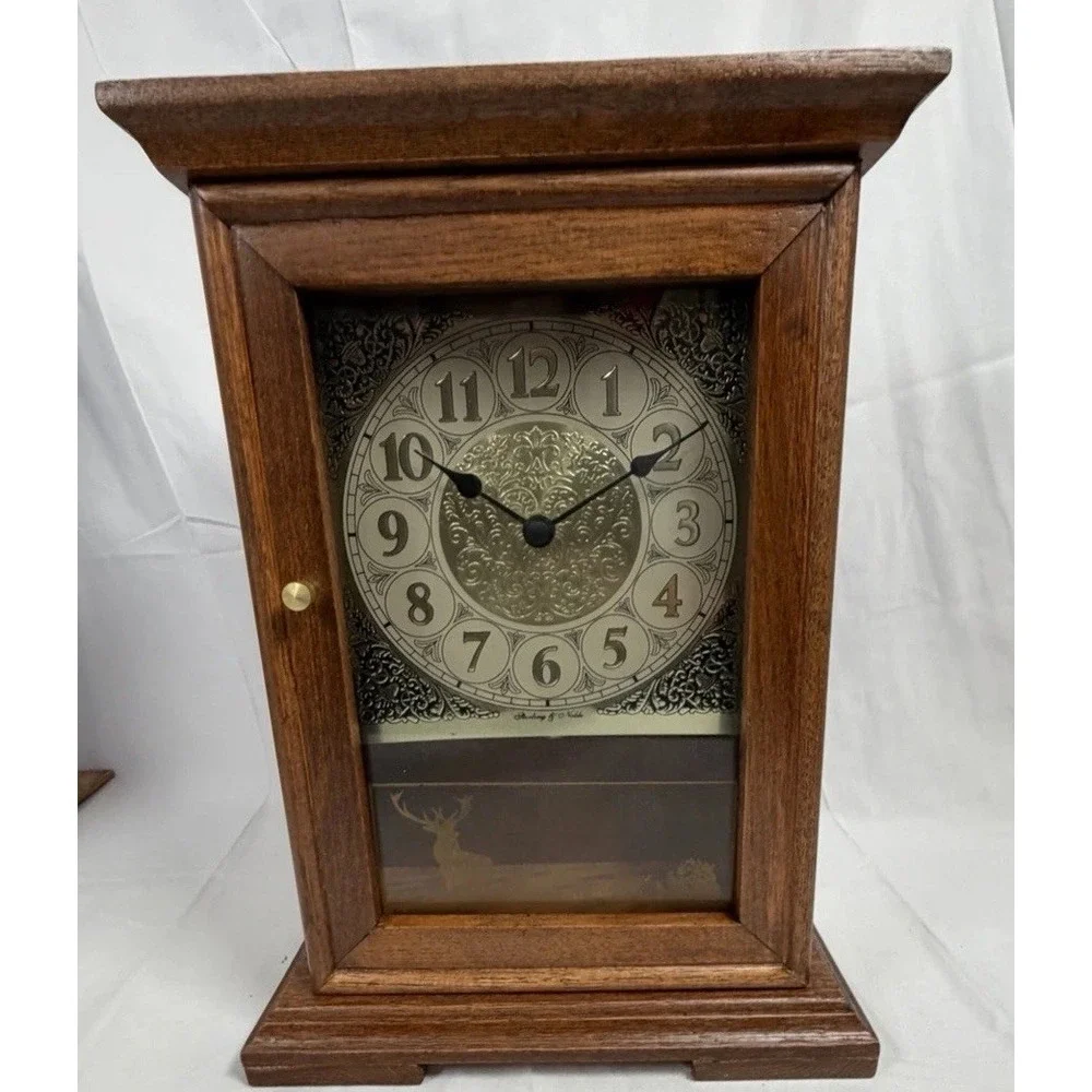 BEAUTIFUL ANSONIA 7 DAY MANTLE CLOCK, WORKING
